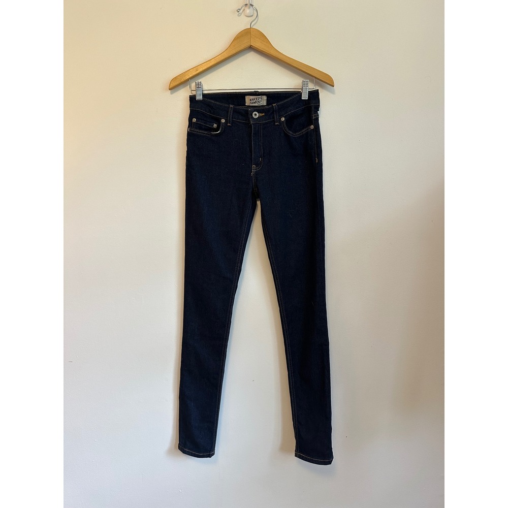 Naked & Famous Denim The Skinny Indigo Dark Wash Stretch Jeans | Size 29